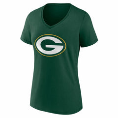 Green Bay Packers Women's Team Authentic Personalized Name & Number V-Neck T-Shirt - Green for sale