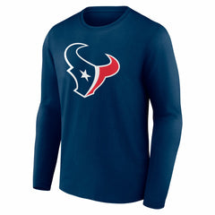 Houston Texans Team Authentic Personalized Name & Number Long Sleeve T-Shirt - Navy outlet