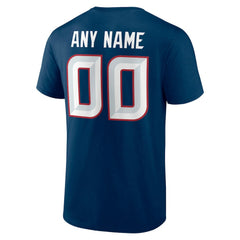 Houston Texans Team Authentic Personalized Name & Number T-Shirt - Navy outlet