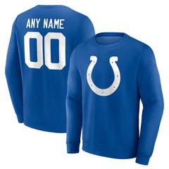 Indianapolis Colts Team Authentic Personalized Name & Number Sweatshirt - Royal cheap