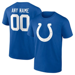 Indianapolis Colts Team Authentic Personalized Name & Number T-Shirt - Royal discount