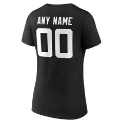 Jacksonville Jaguars Women's Team Authentic Personalized Name & Number V-Neck T-Shirt - Black cheap