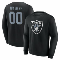 Las Vegas Raiders Team Authentic Personalized Name & Number Sweatshirt - Black cheap