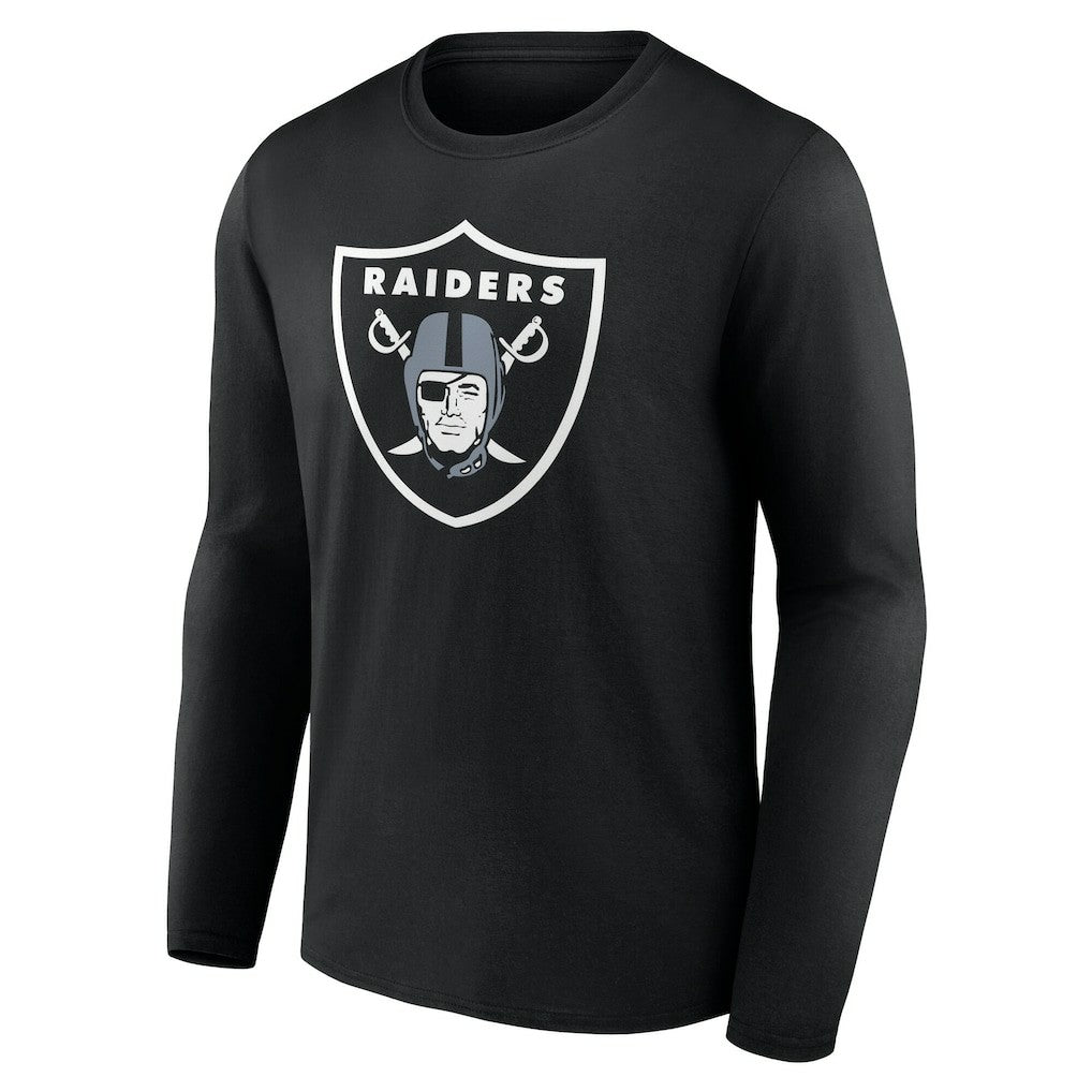 Las Vegas Raiders Team Authentic Personalized Name & Number Long Sleeve T-Shirt - Black on sale