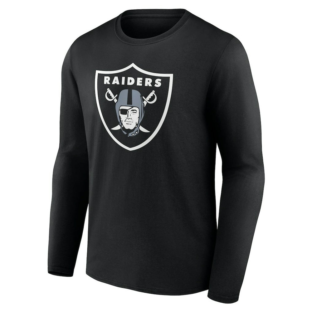 Las Vegas Raiders Team Authentic Personalized Name & Number Long Sleeve T-Shirt - Black on sale