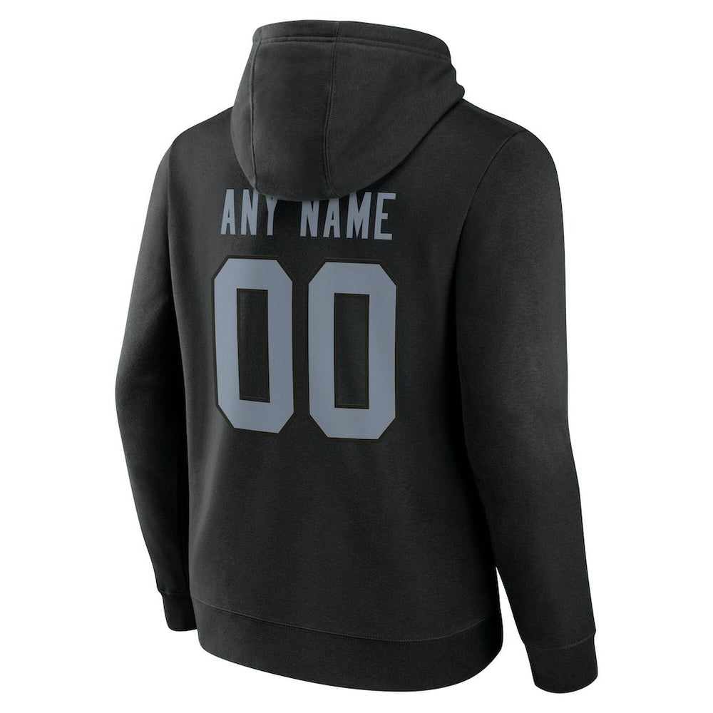 Las Vegas Raiders Team Authentic Personalized Name & Number Hoodie - Black online