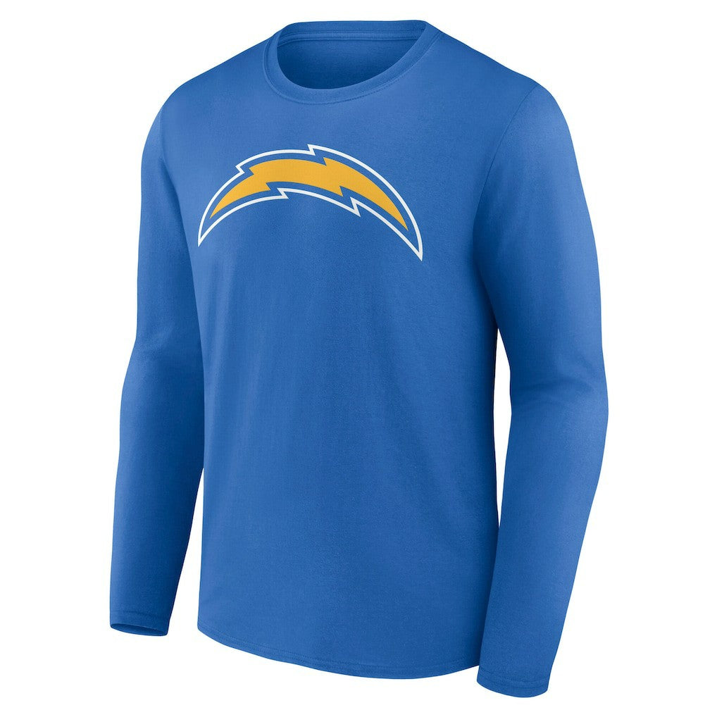 Los Angeles Chargers Team Authentic Personalized Name & Number Long Sleeve T-Shirt - Powder Blue on sale