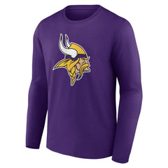 Minnesota Vikings Team Authentic Personalized Name & Number Long Sleeve T-Shirt - Purple cheap