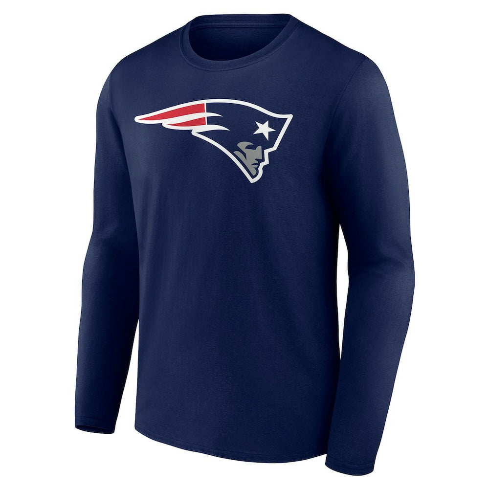New England Patriots Team Authentic Personalized Name & Number Long Sleeve T-Shirt - Navy online