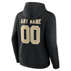 New Orleans Saints Team Authentic Personalized Name & Number Hoodie - Black cheap