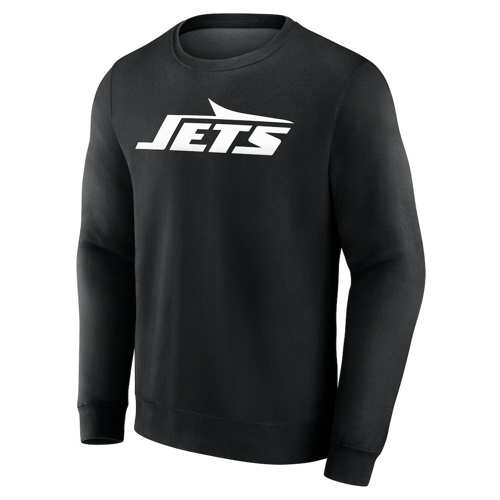 New York Jets Team Authentic Personalized Name & Number Sweatshirt - Black discount