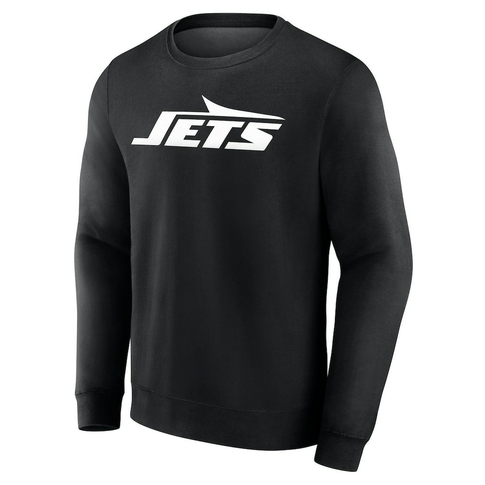 New York Jets Team Authentic Personalized Name & Number Sweatshirt - Black discount