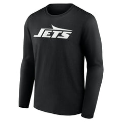 New York Jets Team Authentic Personalized Name & Number Long Sleeve T-Shirt - Black sale