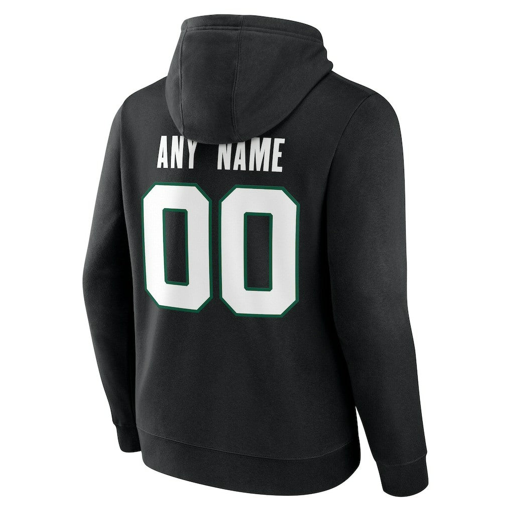 New York Jets Team Authentic Personalized Name & Number Hoodie - Black cheap
