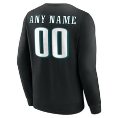 Philadelphia Eagles Team Authentic Personalized Name & Number Sweatshirt - Black cheap