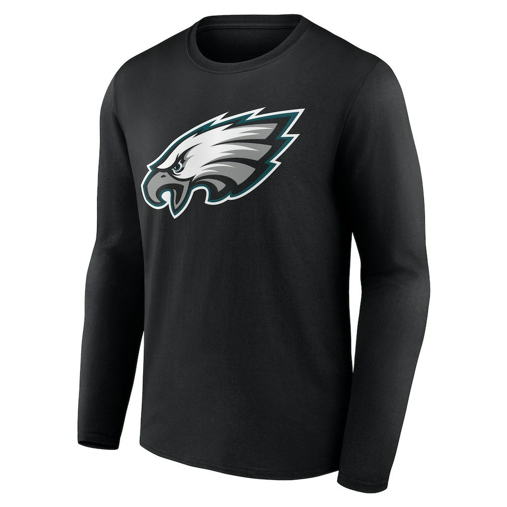 Philadelphia Eagles Team Authentic Personalized Name & Number Long Sleeve T-Shirt - Black cheap
