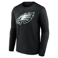 Philadelphia Eagles Team Authentic Personalized Name & Number Long Sleeve T-Shirt - Black cheap