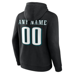 Philadelphia Eagles Team Authentic Personalized Name & Number Hoodie - Black for sale