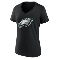 Philadelphia Eagles Women's Team Authentic Personalized Name & Number V-Neck T-Shirt - Black outlet