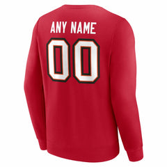 Tampa Bay Buccaneers Team Authentic Personalized Name & Number Sweatshirt - Red outlet