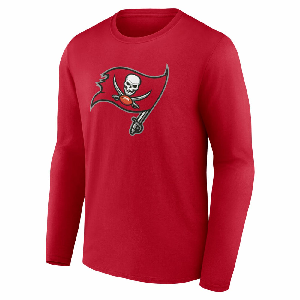 Tampa Bay Buccaneers Team Authentic Personalized Name & Number Long Sleeve T-Shirt - Red discount