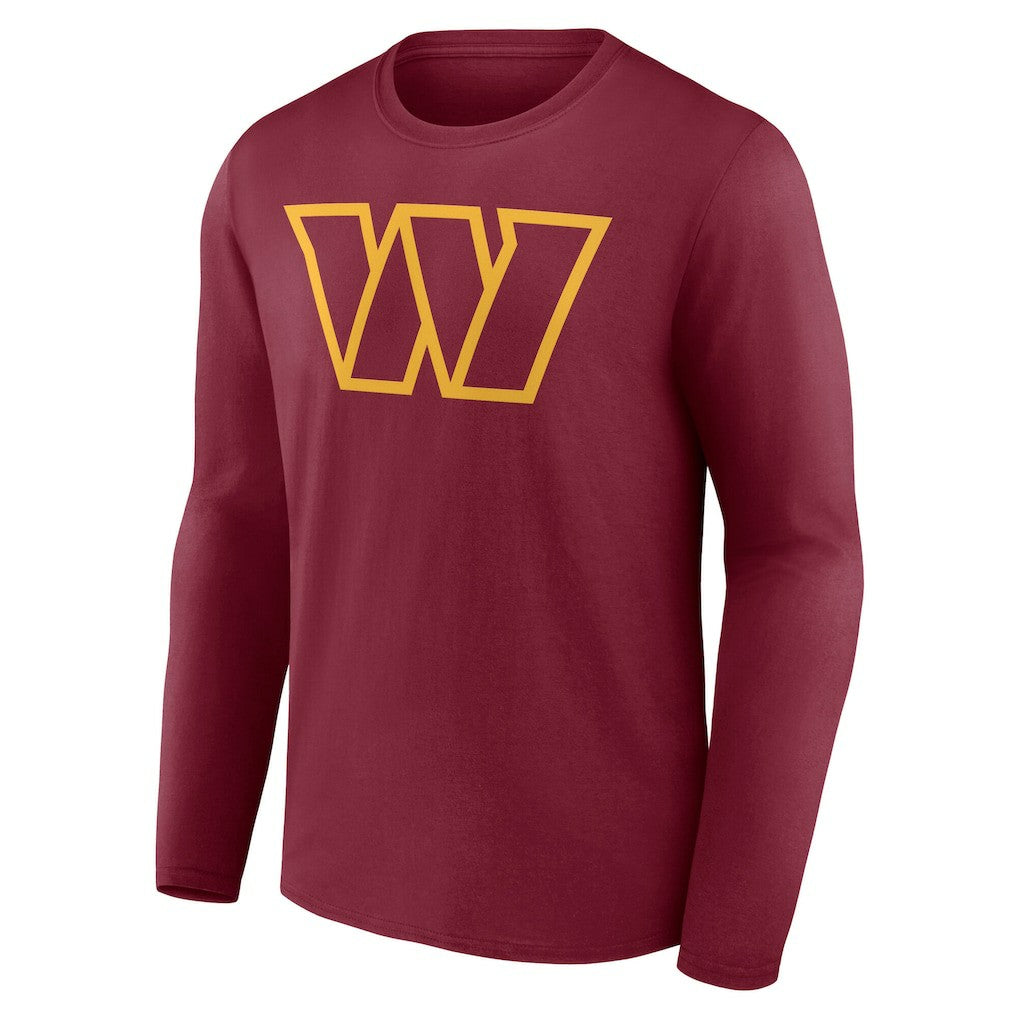 Washington Commanders Team Authentic Personalized Name & Number Long Sleeve T-Shirt - Burgundy sale