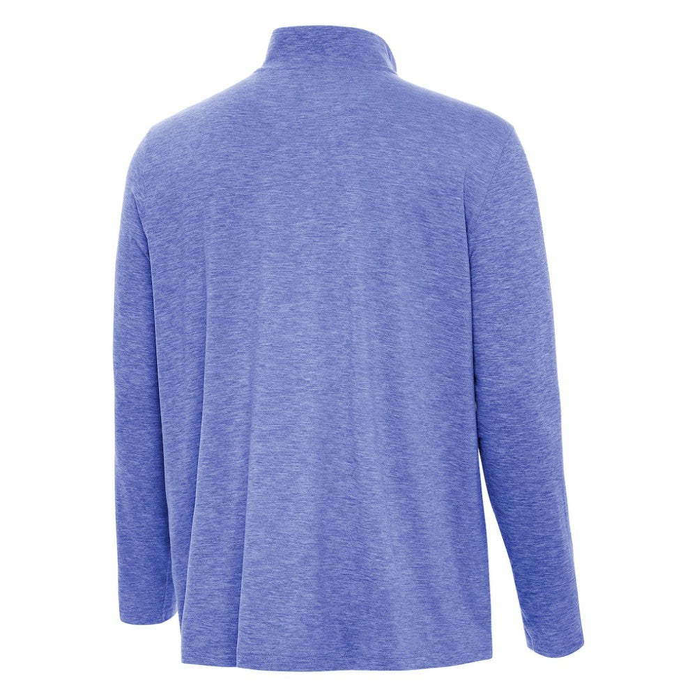Los Angeles Dodgers Antigua Back-to-Back World Series Champions Hunk Quarter-Zip Pullover - Heather Royal