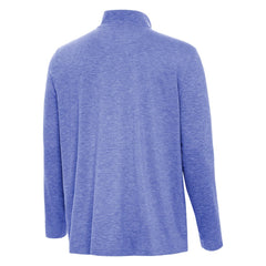 Los Angeles Dodgers Antigua Back-to-Back World Series Champions Hunk Quarter-Zip Pullover - Heather Royal