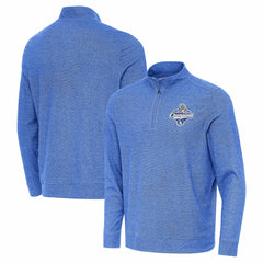 Los Angeles Dodgers Antigua 2025 World Series Champions Subtle Quarter-Zip Sweatshirt - Heather Royal