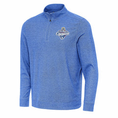 Los Angeles Dodgers Antigua 2025 World Series Champions Subtle Quarter-Zip Sweatshirt - Heather Royal