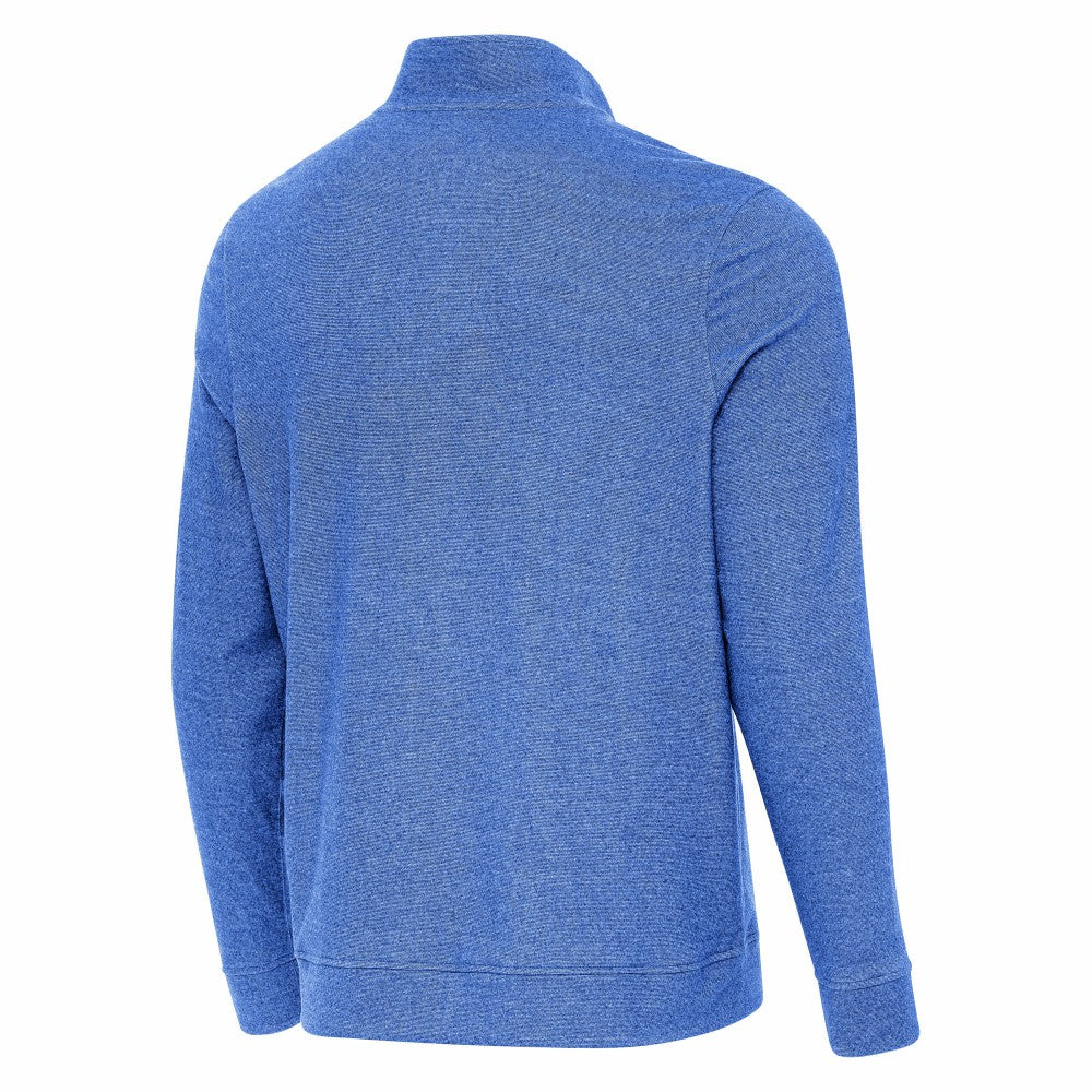 Los Angeles Dodgers Antigua 2025 World Series Champions Subtle Quarter-Zip Sweatshirt - Heather Royal