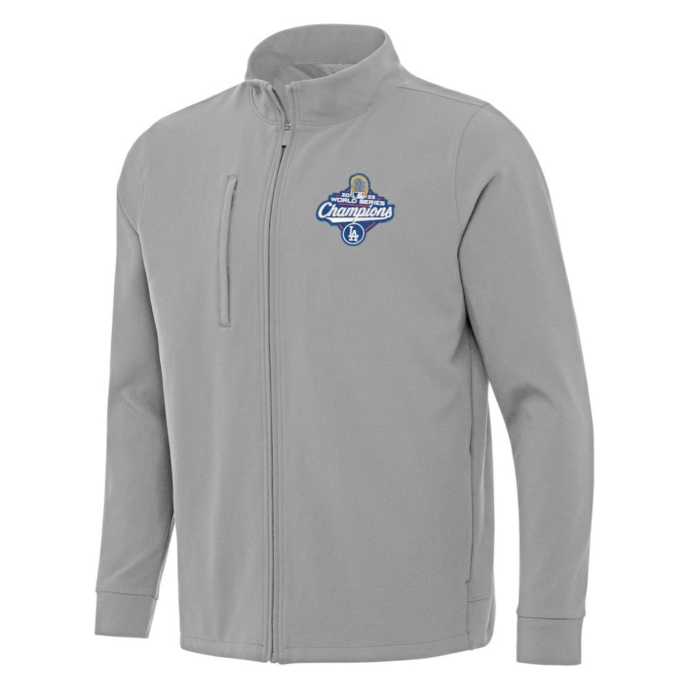 Los Angeles Dodgers Antigua 2025 World Series Champions Regard Full-Zip Jacket - Gray