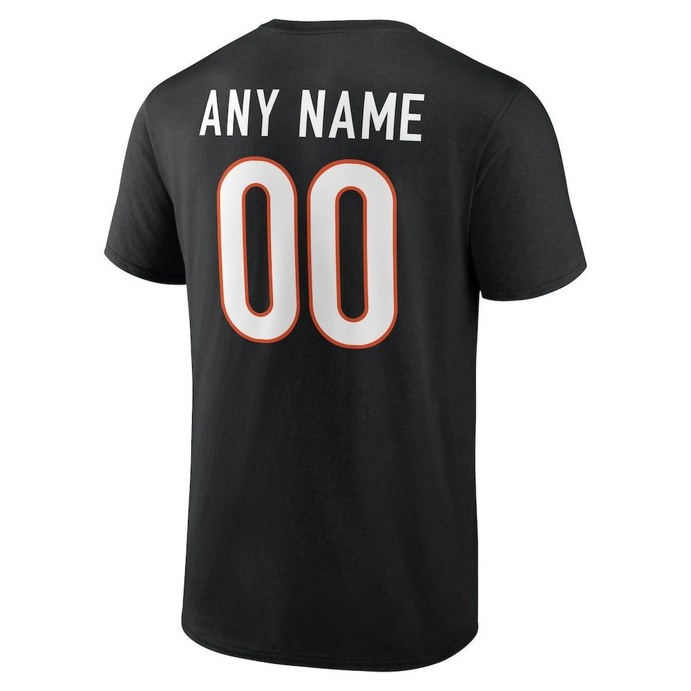Cincinnati Bengals Big & Tall Team Authentic Custom T-Shirt - Black sale