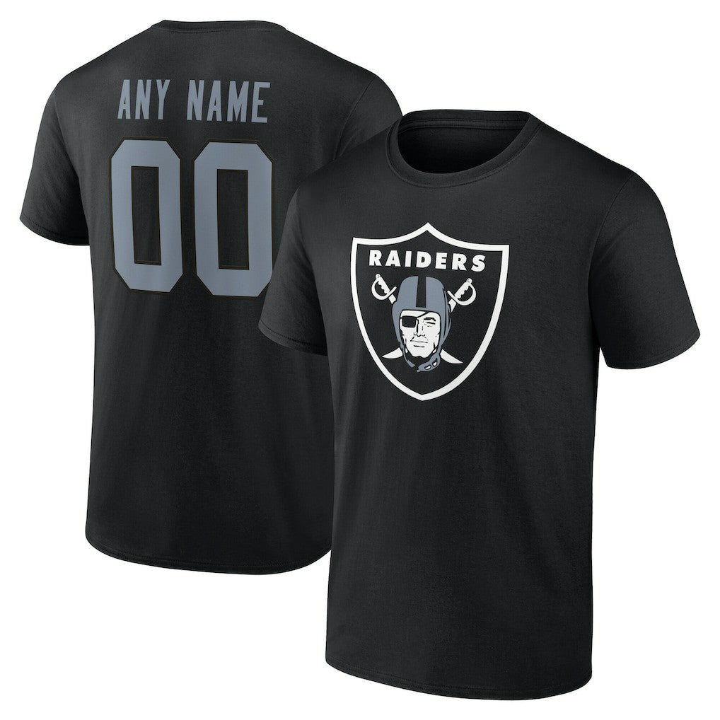 Las Vegas Raiders Big & Tall Team Authentic Custom T-Shirt - Black cheap