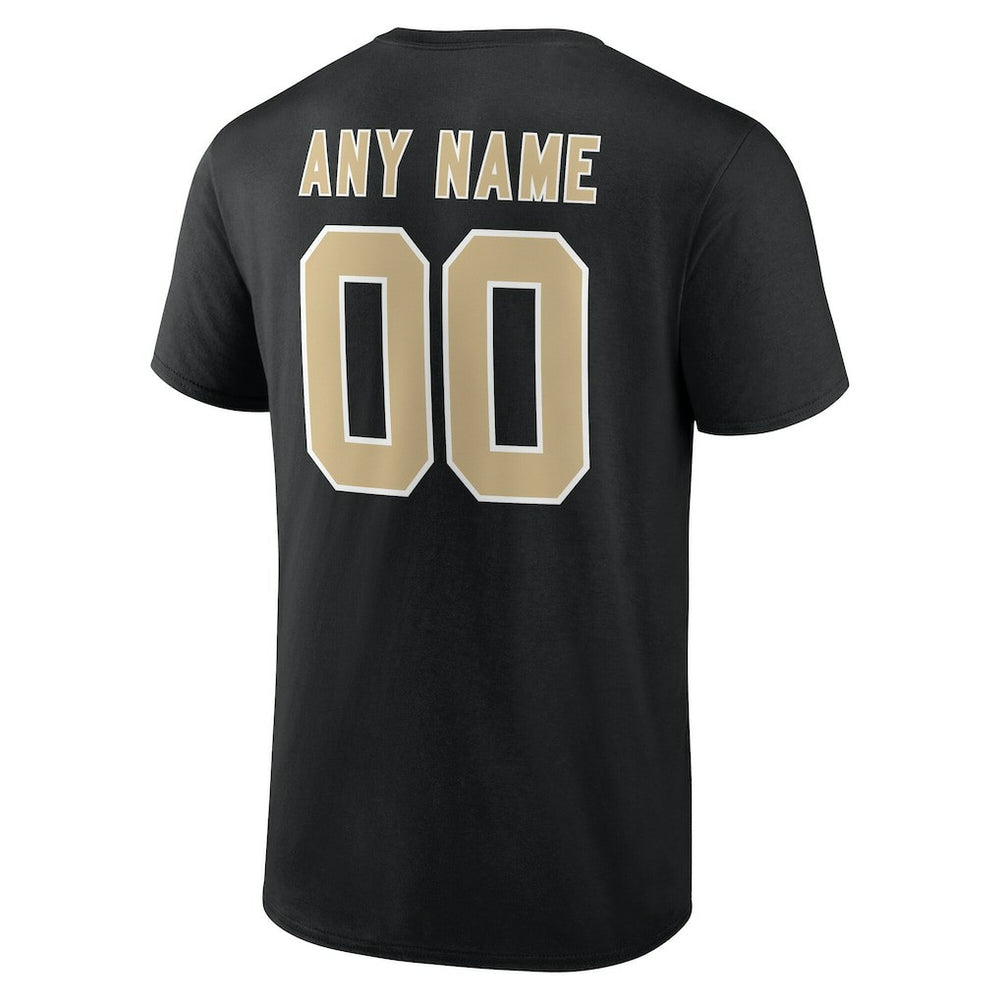New Orleans Saints Big & Tall Team Authentic Custom T-Shirt - Black on sale