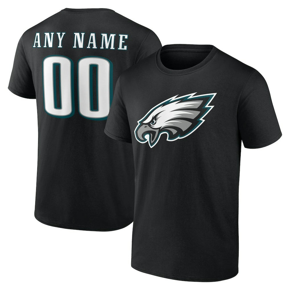 Philadelphia Eagles Big & Tall Team Authentic Custom T-Shirt - Black cheap