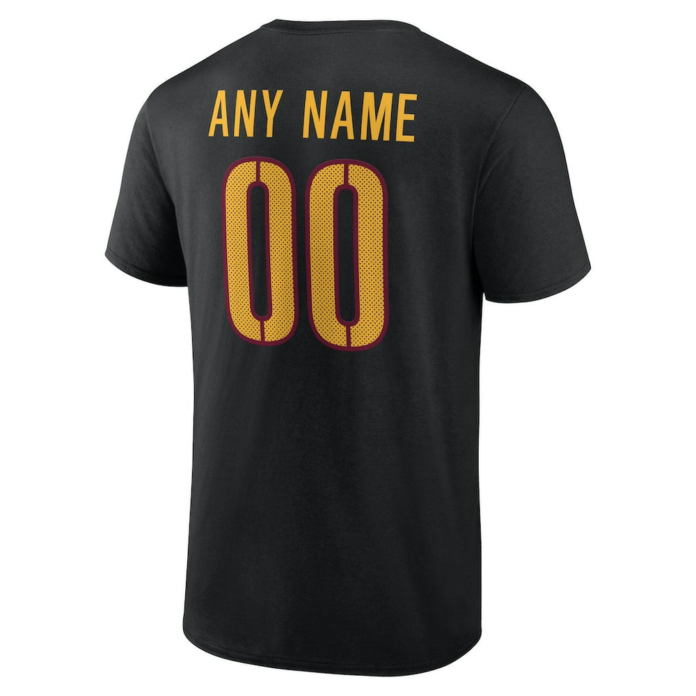 Washington Commanders Big & Tall Team Authentic Custom T-Shirt - Black cheap