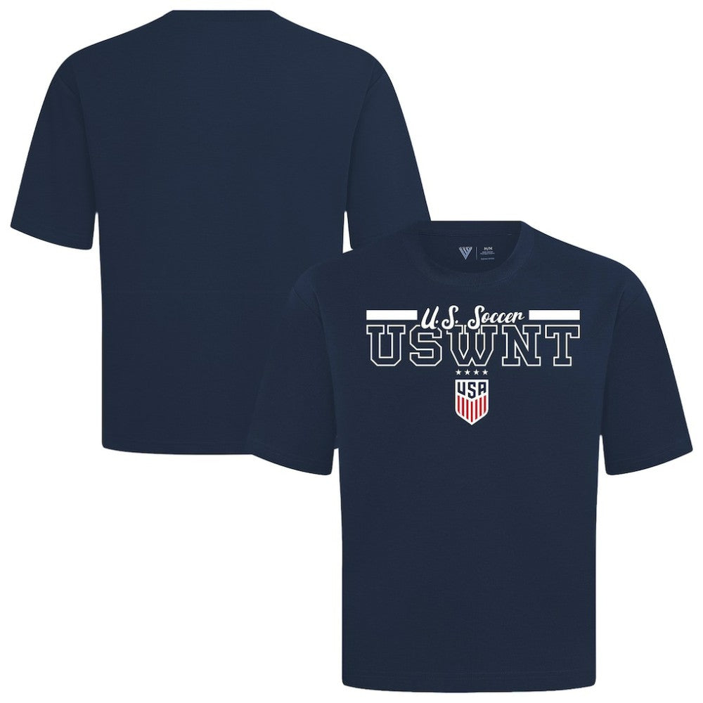 USWNT Levelwear Vanguard Luxe Signature T-Shirt - Navy cheap