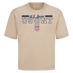 USWNT Levelwear Vanguard Luxe Signature T-Shirt - Khaki cheap
