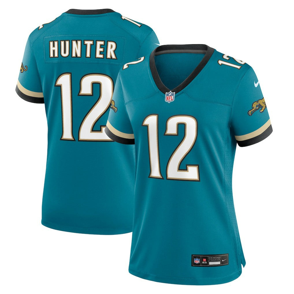 Travis Hunter Jacksonville Jaguars Women's Alternate 2 Prowler Throwback Game Jersey - Teal | Nike online