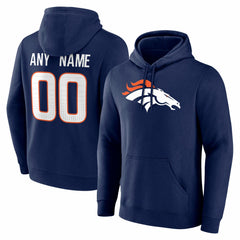 Denver Broncos Big & Tall Team Authentic Custom Hoodie - Navy discount