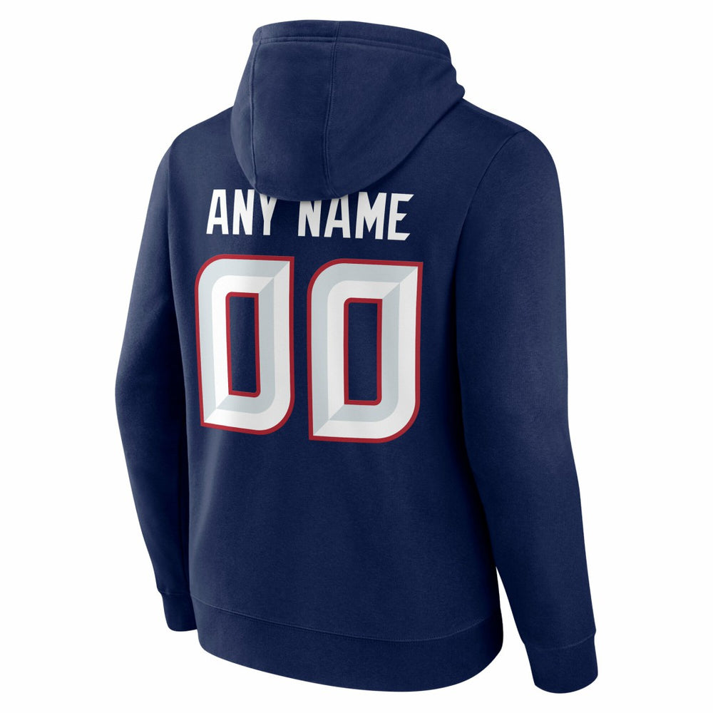 Houston Texans Big & Tall Team Authentic Custom Hoodie - Navy on sale