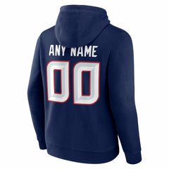 Houston Texans Big & Tall Team Authentic Custom Hoodie - Navy on sale