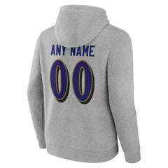 Baltimore Ravens Big & Tall Team Authentic Custom Hoodie - Gray online