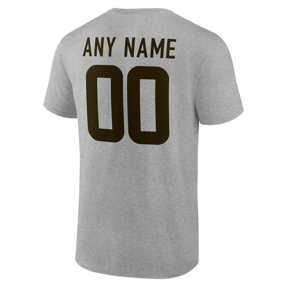 Cleveland Browns Big & Tall Team Authentic Custom T-Shirt - Gray outlet
