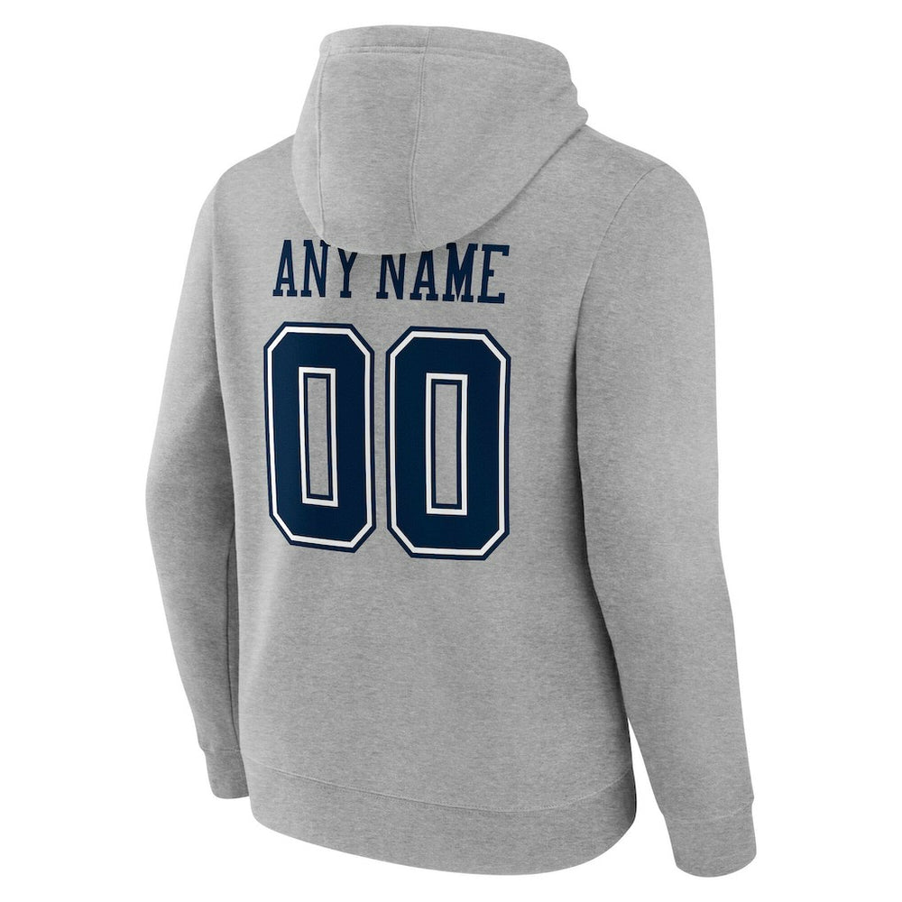 Dallas Cowboys Big & Tall Team Authentic Custom Hoodie - Gray online