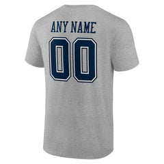 Dallas Cowboys Big & Tall Team Authentic Custom T-Shirt - Gray outlet