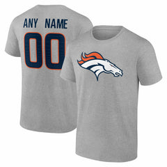 Denver Broncos Big & Tall Team Authentic Custom T-Shirt - Gray online