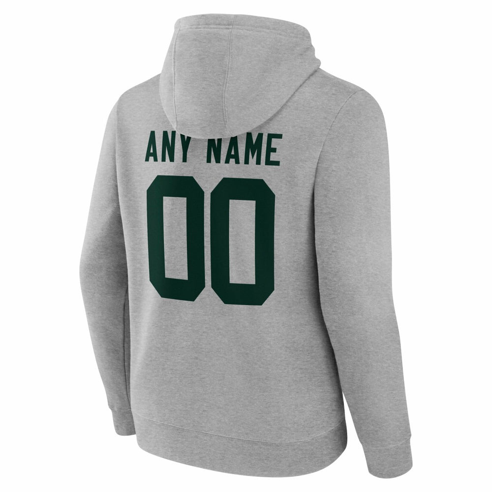 Green Bay Packers Big & Tall Team Authentic Custom Hoodie - Gray discount
