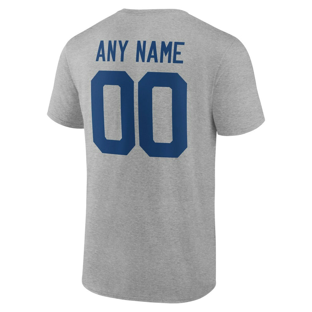 Indianapolis Colts Big & Tall Team Authentic Custom T-Shirt - Gray cheap